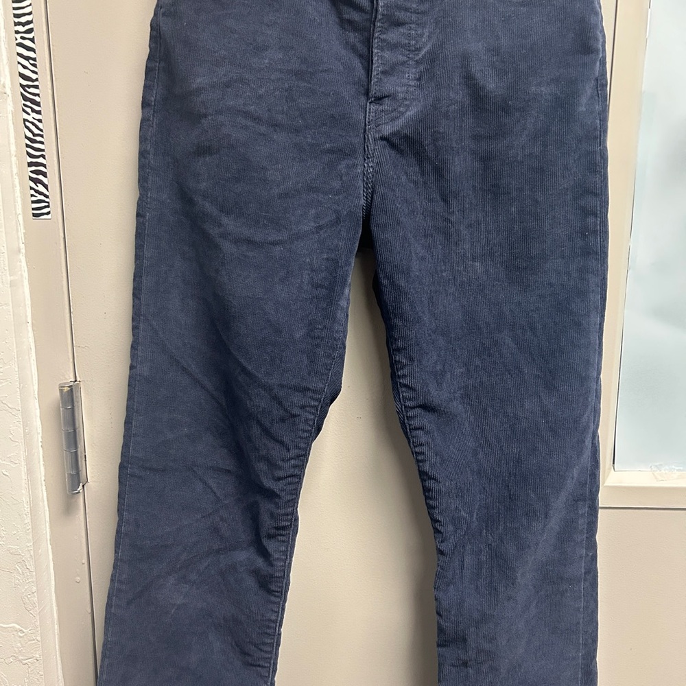 Classic Navy Corduroy Pants
